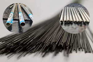 A group of precision capillary nickel alloy tubes