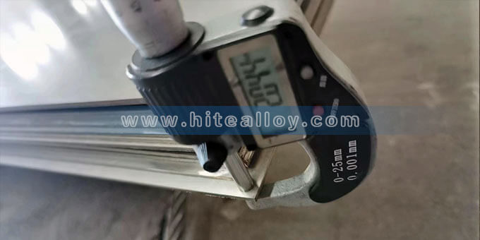 Alloy 601 sheets thickness test