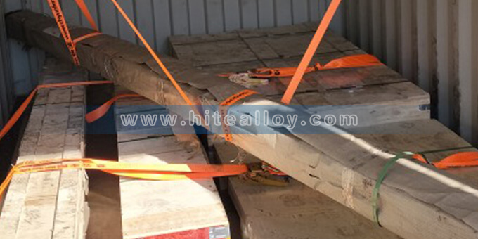 Inconel X750, Nimonic 80a, Inconel 617, ect materials get loaded for shipping