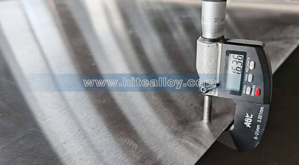 Inconel X750/UNS N07750 sheet delivery record